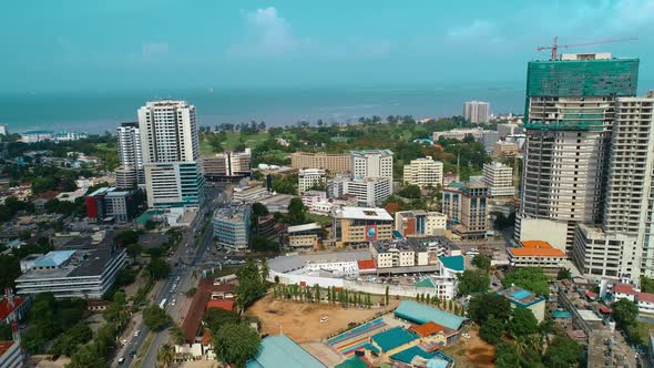 aerial view of the city of dar es salaam