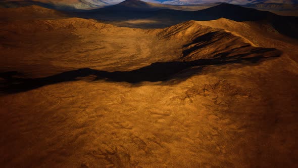 Fictional Mars Soil Aerial View of Martian Desert