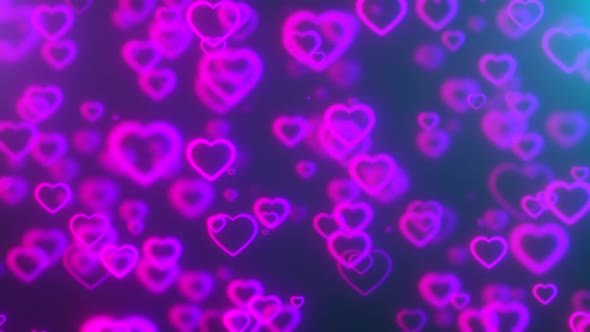 Glowing Hearts Icons