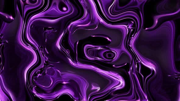 Purple Color Shiny Wave Motion Marble Liquid Animated Background