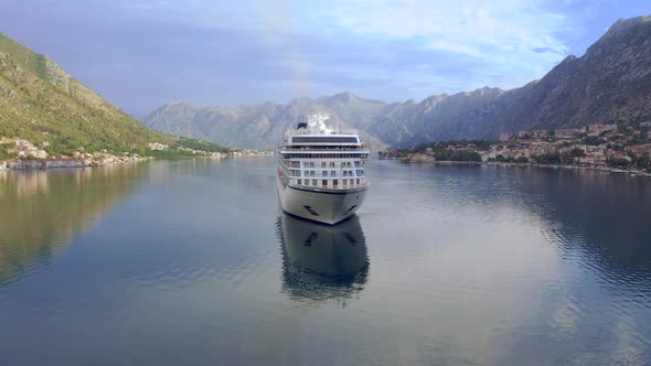 First Cruise Ship Viking Venus Sailed to Kotor Montenegro After Covid19 Pandemic