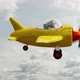 Yellow plane flying - VideoHive Item for Sale