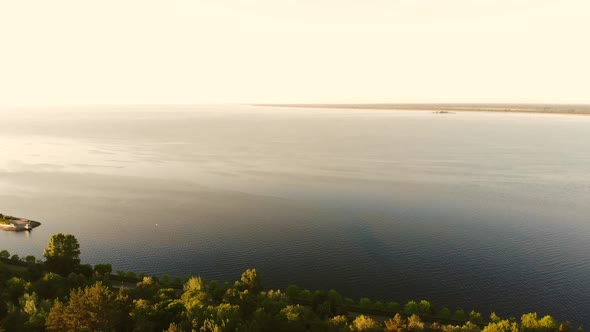 Huge Tranquil Lake Landscape