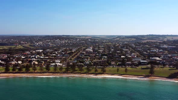 Australian Coastal Luxury Township On Sunny Day, AERIAL