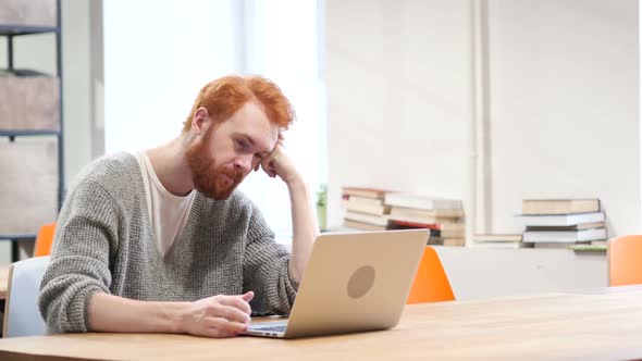 Man Sleeping at Work, Laptop