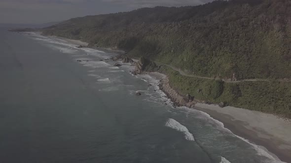 West Coast aerial scenery