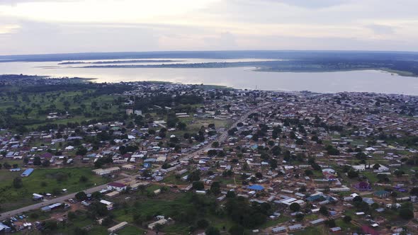 town closer to river in Ghana