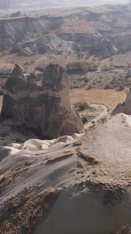 Cappadocia Landscape Aerial View