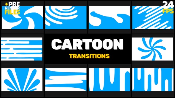 Cartoon Transitions Pack  2 // Motion Graphics alt