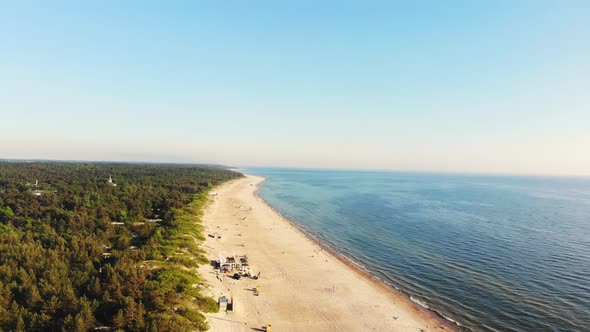 Lithuania Beach In Palanga, Baltic Sea