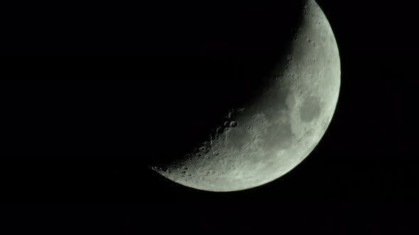 Moon  UHD Close-up. Planet Satellite.