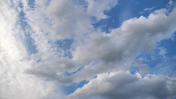 Beautiful blue sky with clouds