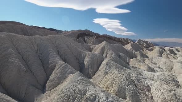 Death Valley, California, USA - Twenty Mule Team Canyon (aerial view)