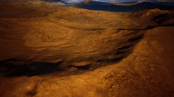 Fictional Mars Soil Aerial View of Martian Desert