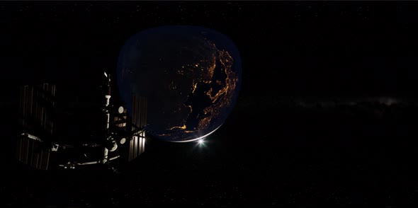 Timelapse ISS in Virtual Reality 360 Degree Video alt