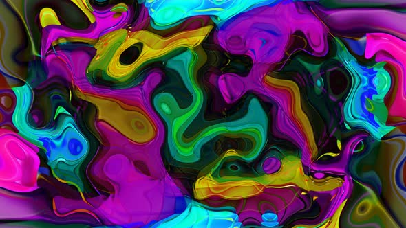 Amazing Colorful Futuristic Marble Liquid Animated Background