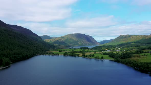 Buttermere Lake District Aerial Drone Sc03