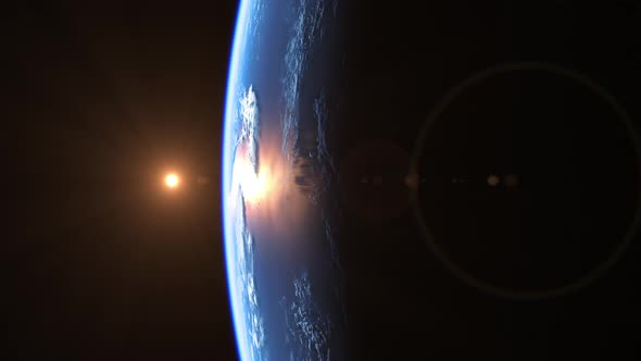 Sun Above Planet Earth alt