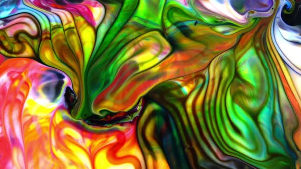 Abstract Colorful Sacral Liquid Waves Texture 120