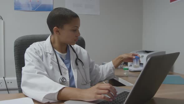 Medical professionals working at a hospital