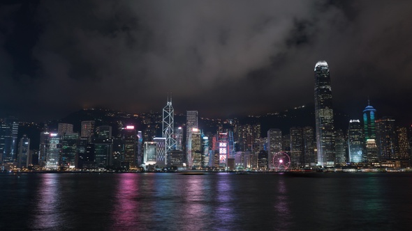 Victoria Harbor In Hong Kong City