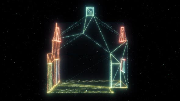 Minimal House Icon Hud Hologram Hd alt