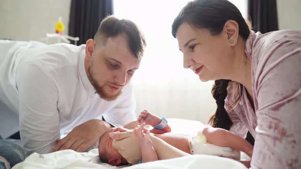 First Day of Newborn at Home