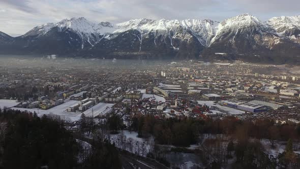 Aerial view of Innsbruck