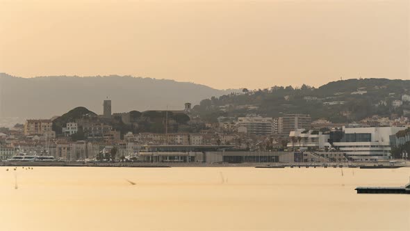 Cannes France Timelapse The City of Cannes and Its Iconic Palais Des Festivals Et Des Congrès From