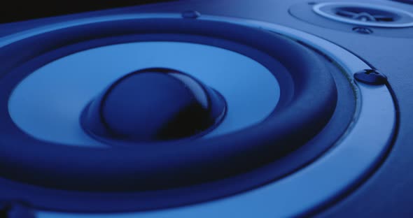 Macro Shot of Pulsating Speaker