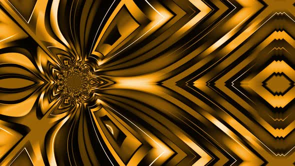 Abstract Golden Pattern 4K 5