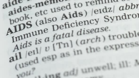 AIDS, Meaning in Vocabulary, Sexually Transmitted Disease, Lack of Immunity