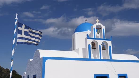 Santorini Blue Top Church