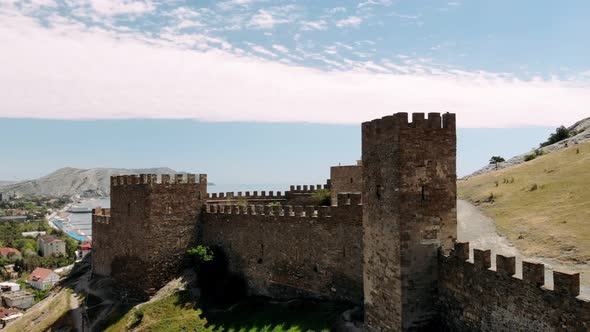 Ruins of a Medieval Castle By the Sea