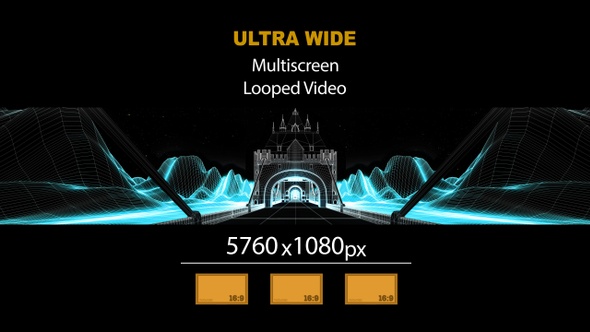 Ultra Wide HD Wireframe Bridge 02 alt