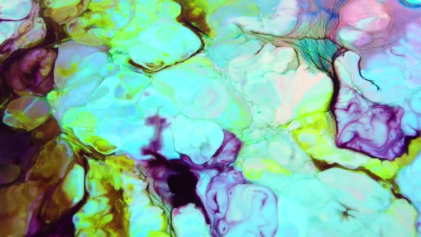 Psychedelic Color Swirling And Explosion Texture