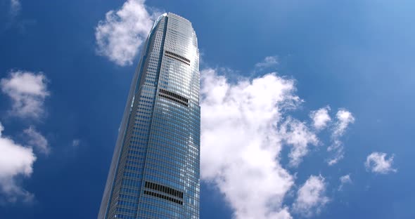 Business tower office with blue sky