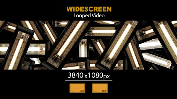 Widescreen Fluorescent Neon Lightbulb 06