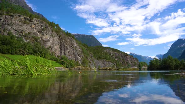 Beautiful Nature Norway Lovatnet Lake