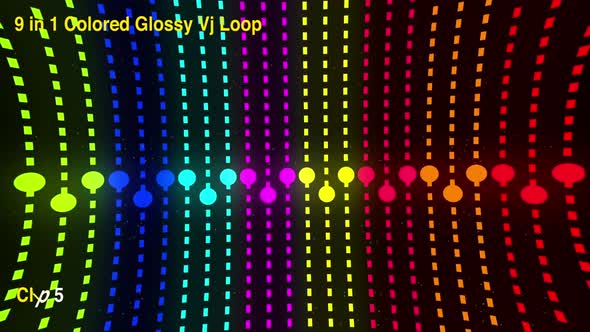 Colored Glossy VJ Loop Pack