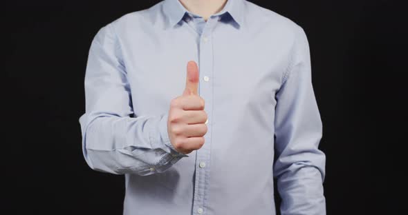 Giving thumbs up alt