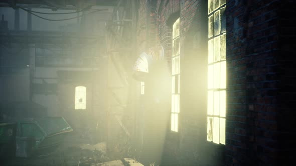 Old Brick Factory at Night alt