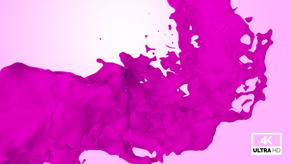 Twisted Pink Paint Splash V7