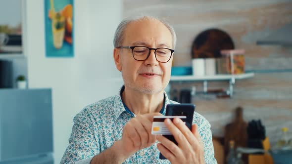 Pensioner Paying Online