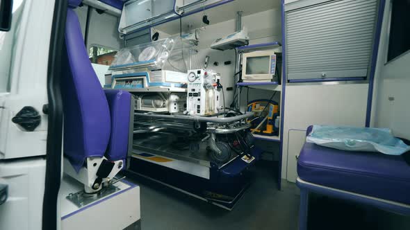 Ambulance Car with an Incubator for Babies