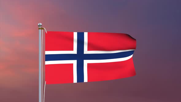 Norway Flag 4k
