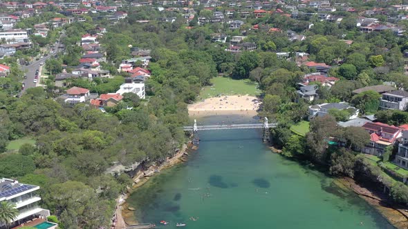 Parsley Bay Beach and Bridge a Secluded Beach in the Affluent Sydney Suburbs