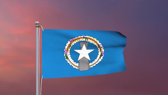 Northern Mariana Islands Flag 4k