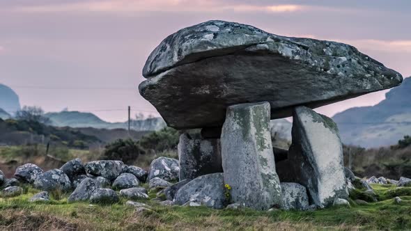 The Kilclooney Dolmen Between Ardara and Portnoo in County Donegal  Ireland