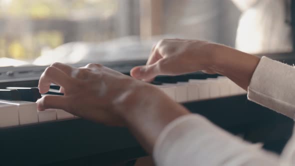 Playing On The Piano